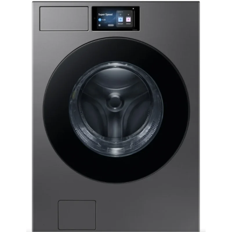 Samsung - 6.1 cu. Ft Front Load Washer in Dark Steel - WF90F53ADSA5 Dark Steel
