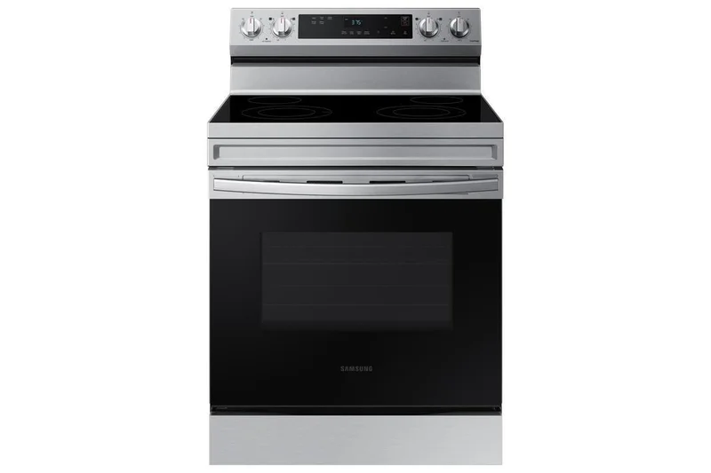 Samsung - 6.3 cu. ft Electric Range in Stainless - NE63A6111SS Stainless