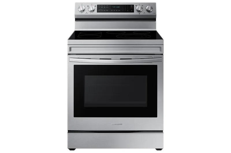 Samsung - 6.3 cu. ft Electric Range in Stainless - NE63A6711SS Stainless