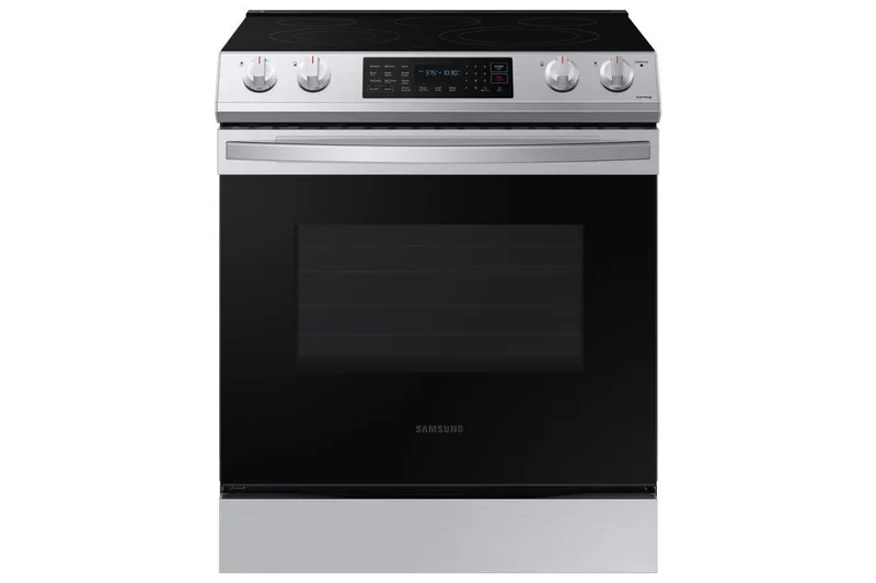 Samsung - 6.3 cu. ft Electric Range in Stainless - NE63T8311SS Stainless