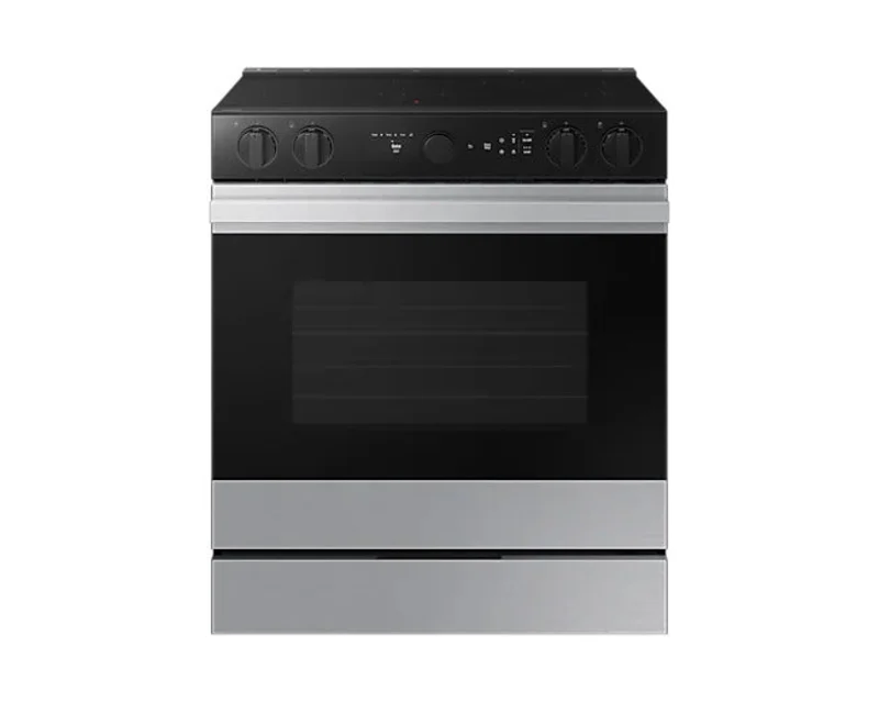 Samsung - 6.3 cu. ft Electric Range in Stainless - NSE6DG8700SRAC Stainless