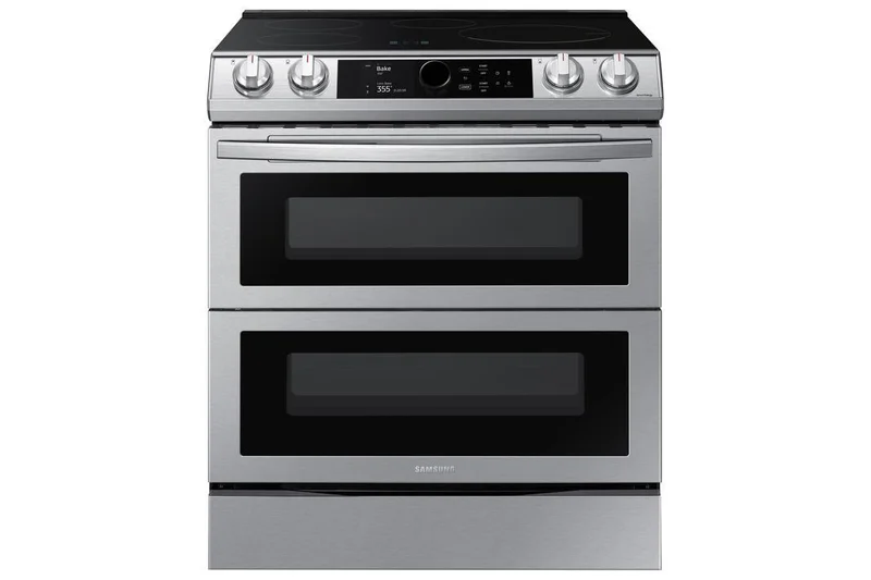 Samsung - 6.3 cu. ft Induction Range in Stainless - NE63T8951SS Stainless
