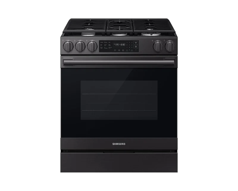 Samsung - 6 cu. ft Gas Range in Black Stainless - NSG80H60SEAA Black Stainless