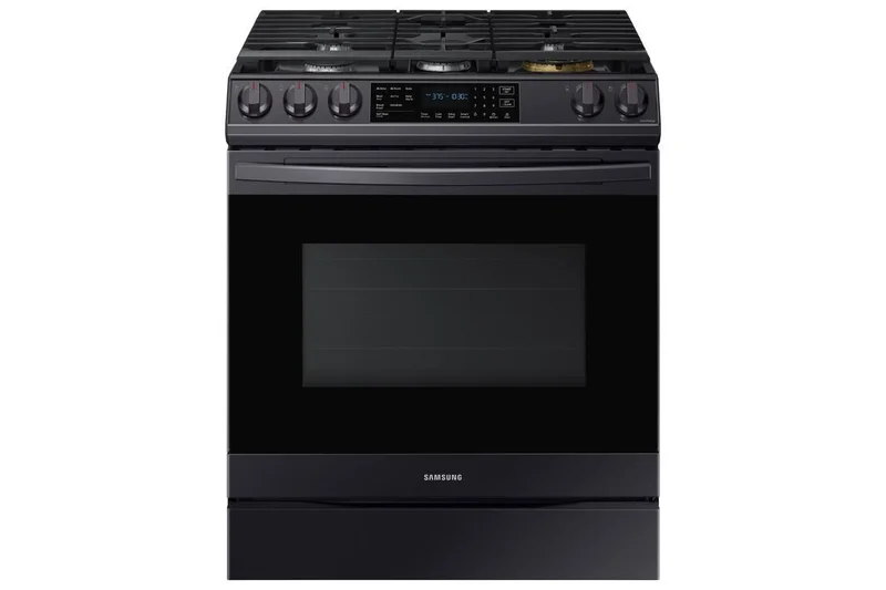 Samsung - 6 cu. ft Gas Range in Black Stainless - NX60T8511SG Black Stainless