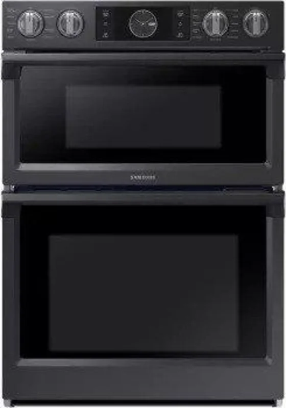 Samsung - 7.0 cu. ft Combination Wall Oven in Black stainless - NQ70M7770DG Black Stainless