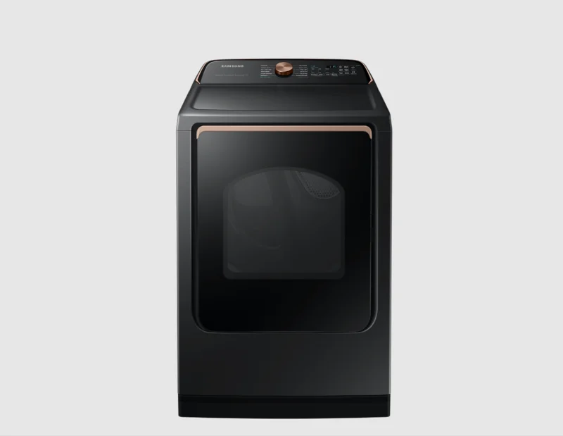 Samsung - 7.4 cu. Ft Electric Dryer in Black - DVE54CG7550VAC Black Stainless