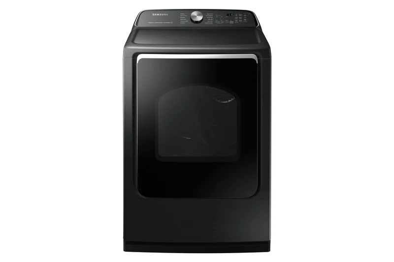 Samsung - 7.4 cu. Ft Electric Dryer in Black Stainless - DVE52B7650V Black Stainless
