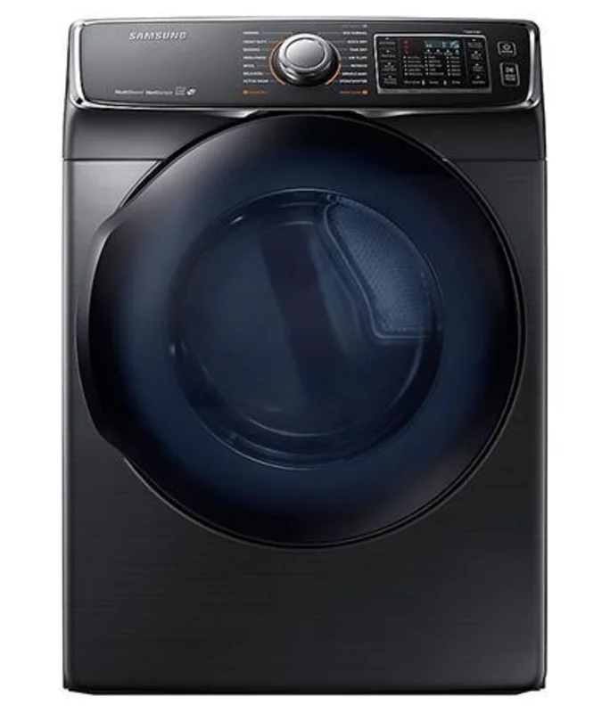 Samsung - 7.5 cu. Ft  Electric Dryer in Black Stainless - DV50K7500EV Black Stainless