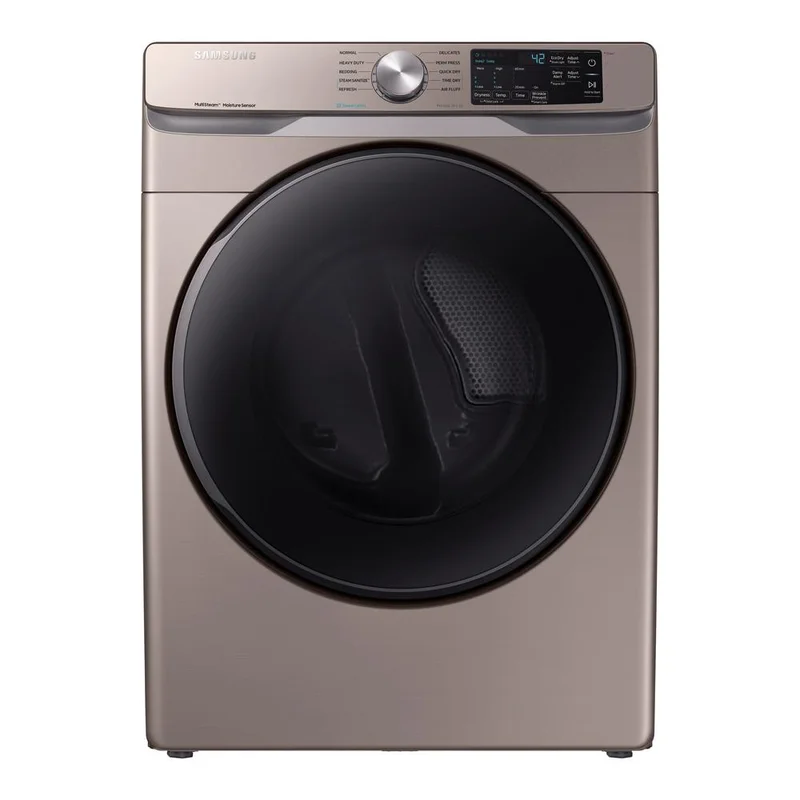 Samsung - 7.5 cu. Ft  Electric Dryer in Champagne - DVE45T6100C Silver