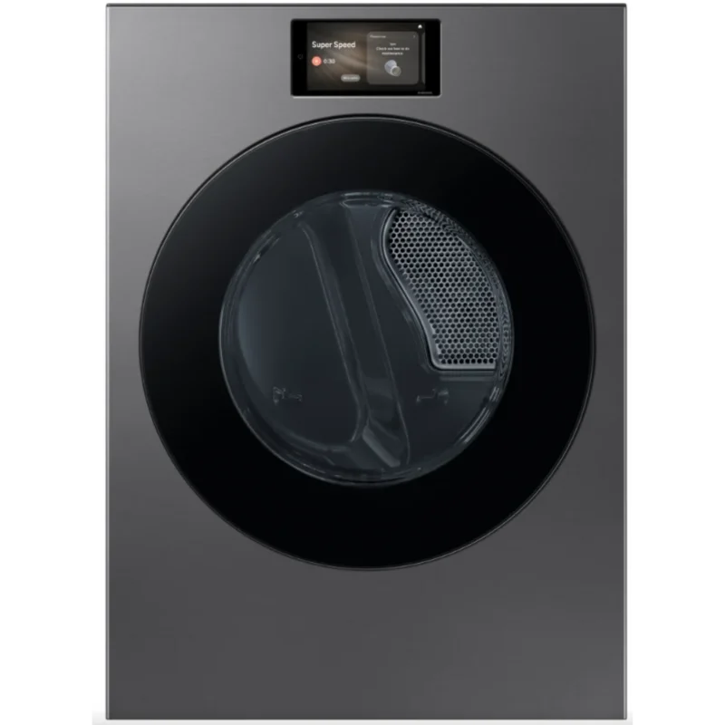 Samsung - 7.6 cu. Ft Vented Electric Dryer in Dark Steel - DV90F53AESAC Dark Steel
