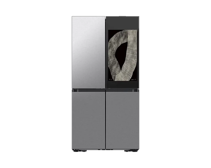 Samsung - Bespoke 35.875 Inch 22.5 cu. Ft French Door Refrigerator With Family Hub in Stainless - RF23DB9900QDAC Stainless