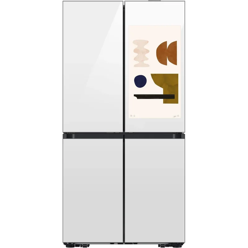 Samsung - Bespoke 35.9 Inch 22.5 cu. Ft French Door Refrigerator With Family Hub in White - RF23DB990012AC White