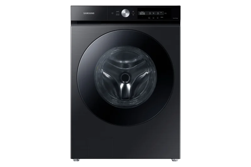 Samsung - Bespoke 5.3 cu. Ft Front Load Washer in Black Stainless - WF46BB6700AVUS Black Stainless