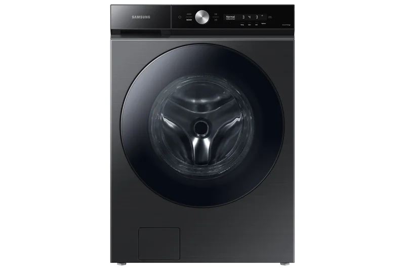 Samsung - Bespoke 6.1 cu. Ft Front Load Washer in Black Stainless - WF53BB8700AVUS Black Stainless