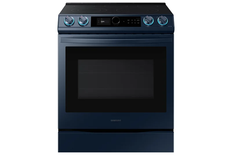 Samsung - Bespoke 6.3 cu. ft Electric Range in Blue - NE63A8711QN Blue