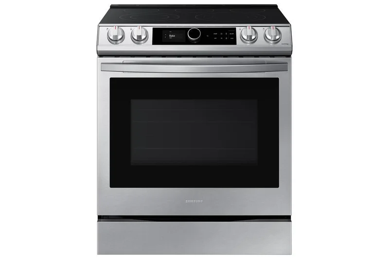 Samsung - Bespoke 6.3 cu. ft Electric Range in Stainless - NE63T8711SS Stainless