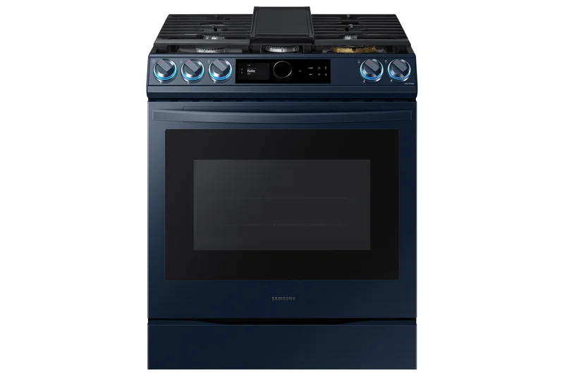 Samsung - Bespoke 6 cu. ft Gas Range in Blue - NX60A8711QN Blue