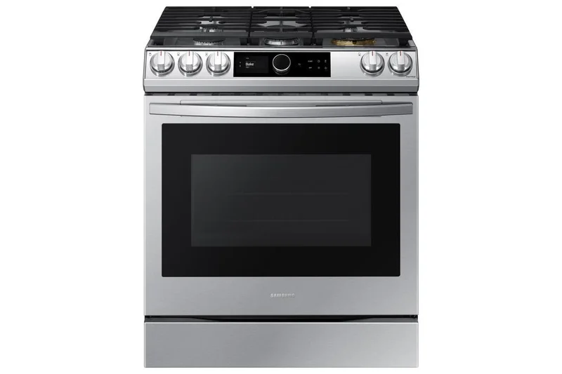 Samsung - Bespoke 6 cu. ft Gas Range in Stainless - NX60T8711SS Stainless