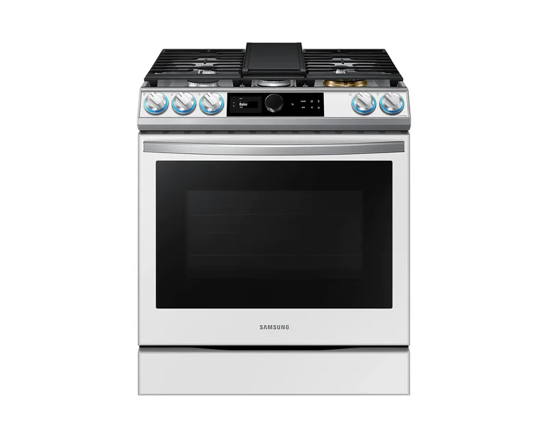 Samsung - Bespoke 6 cu. ft Gas Range in White - NX60BB871112AA White