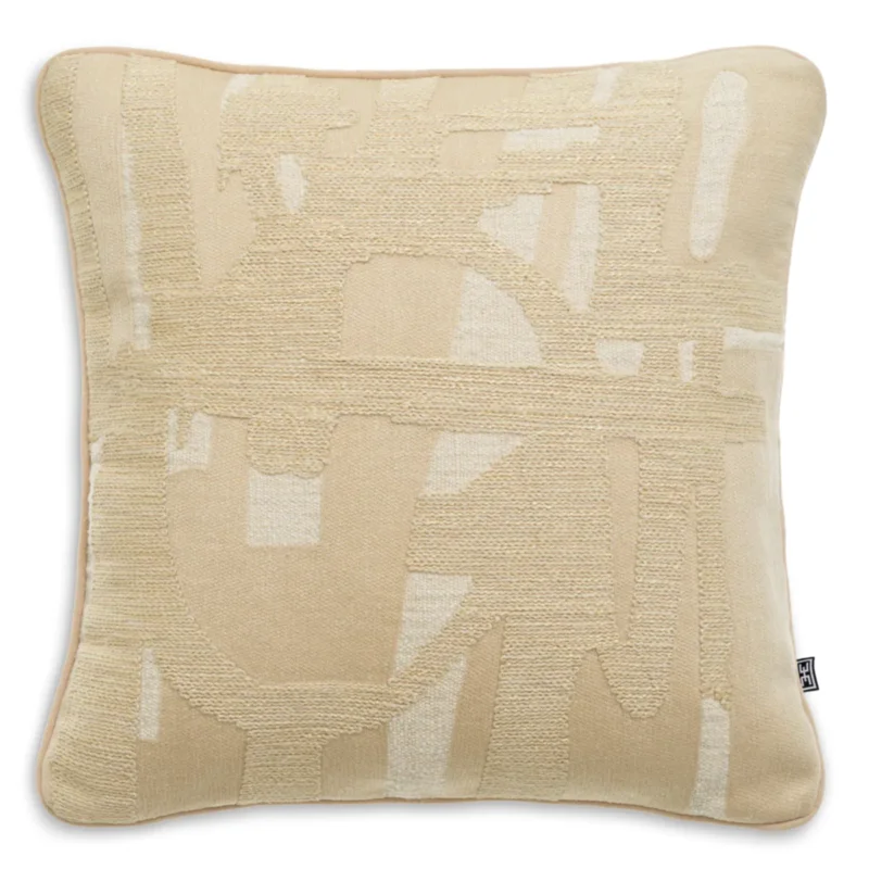 Saphira Cushion II, Natural, 19.5" x 19.5"