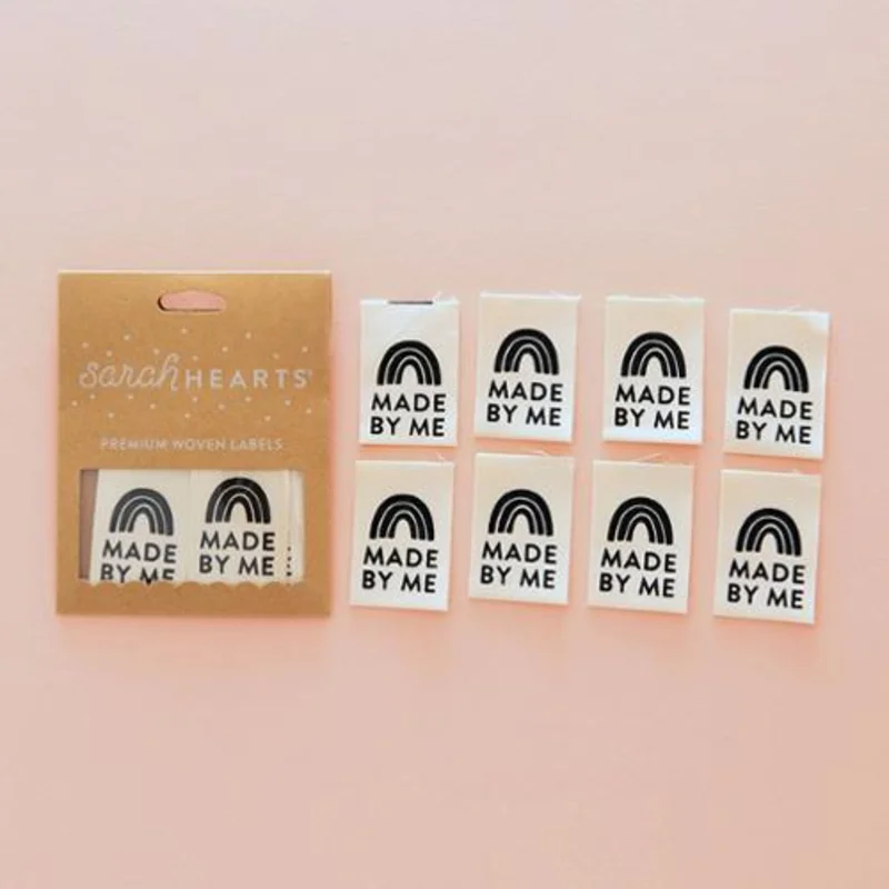 Sarah Hearts Sew in Labels: Made By Me- Black