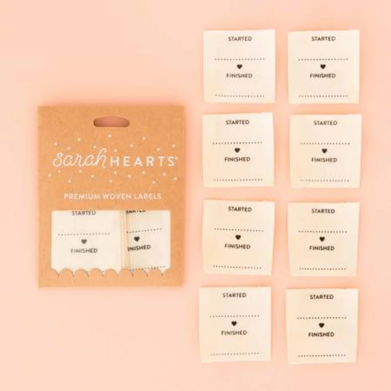 Sarah Hearts Sew in Labels: Started/Finished- Neutral