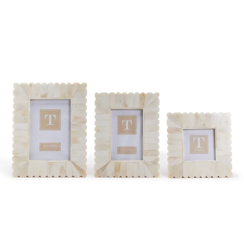 Scalloped Photo Frame, 3 Sizes, Sold Separately