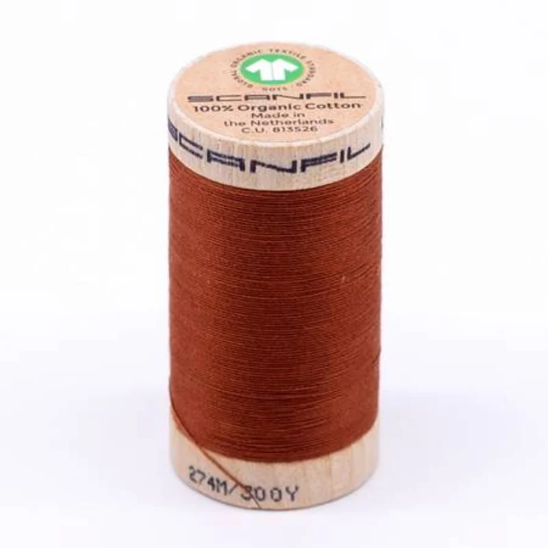 Scanfil: Organic Cotton Thread 30wt- Baked Clay 4828