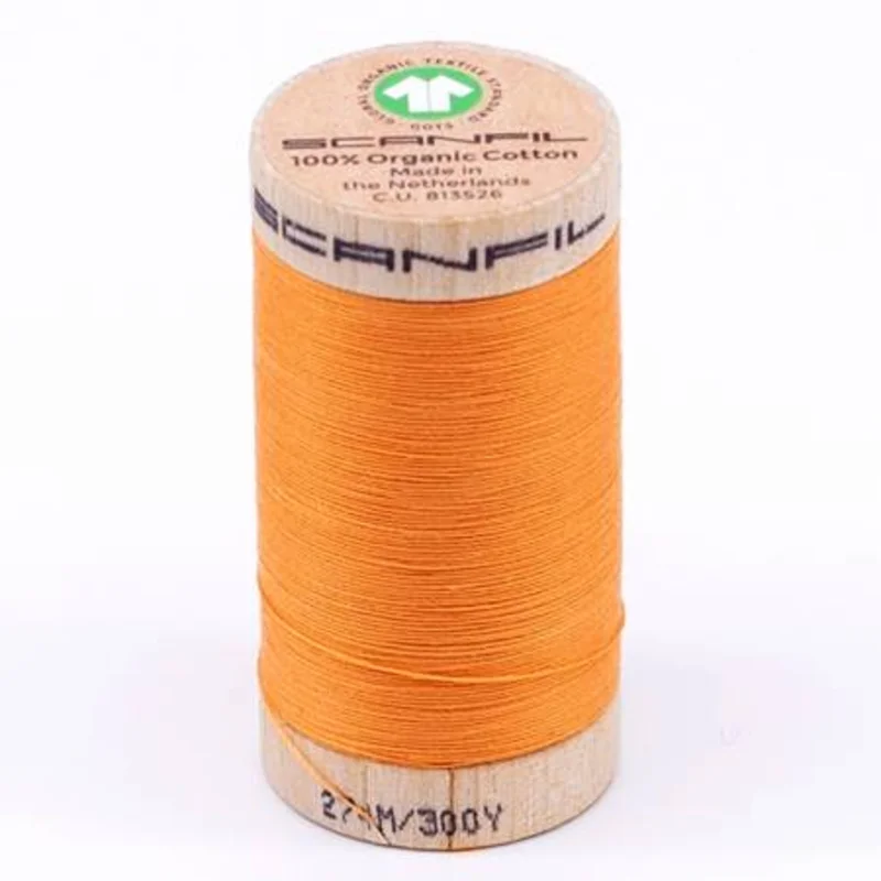 Scanfil: Organic Cotton Thread 30wt- Blazing Orange 4804
