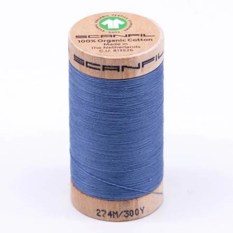 Scanfil: Organic Cotton Thread 30wt- Blue Shadow 4816