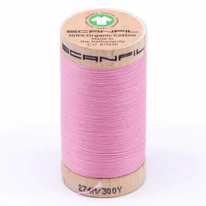 Scanfil: Organic Cotton Thread 30wt- Candy Pink 4809