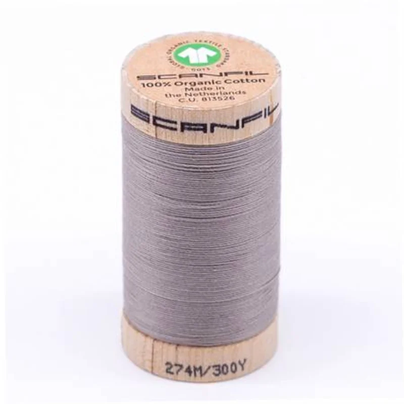 Scanfil: Organic Cotton Thread 30wt- Chateau Gray 4831