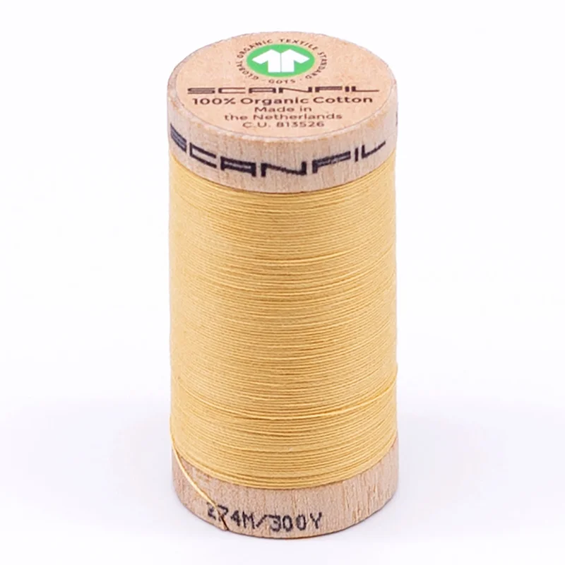 Scanfil: Organic Cotton Thread 30wt- Cornsilk 4802