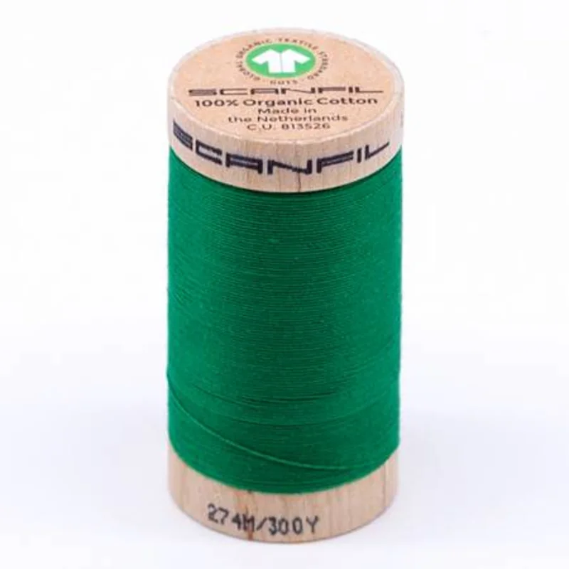 Scanfil: Organic Cotton Thread 30wt- Jolly Green 4821