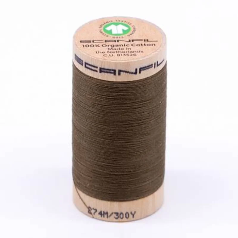 Scanfil: Organic Cotton Thread 30wt- Lead Grey 4824
