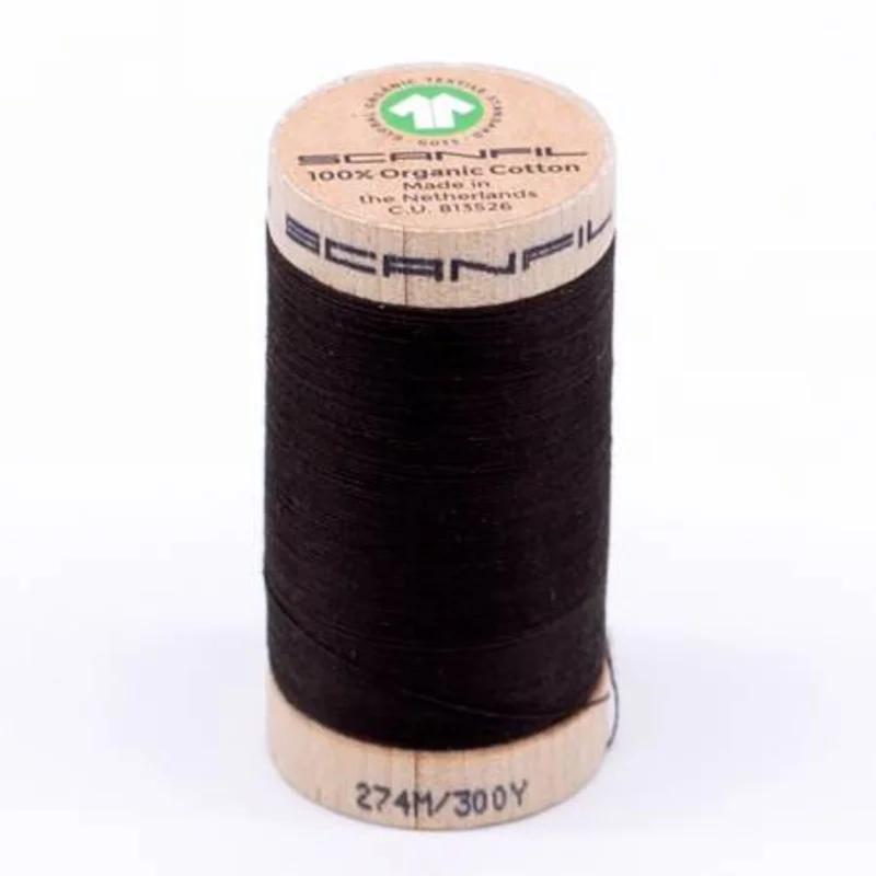 Scanfil: Organic Cotton Thread 30wt- Licorice 4830
