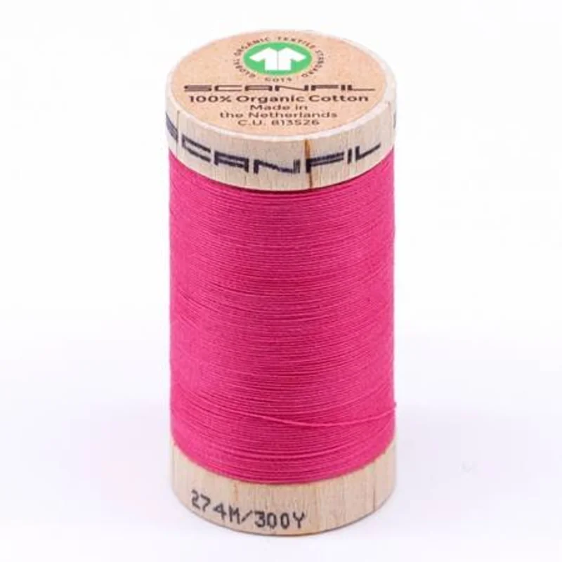 Scanfil: Organic Cotton Thread 30wt- Pink Lemonade 4810