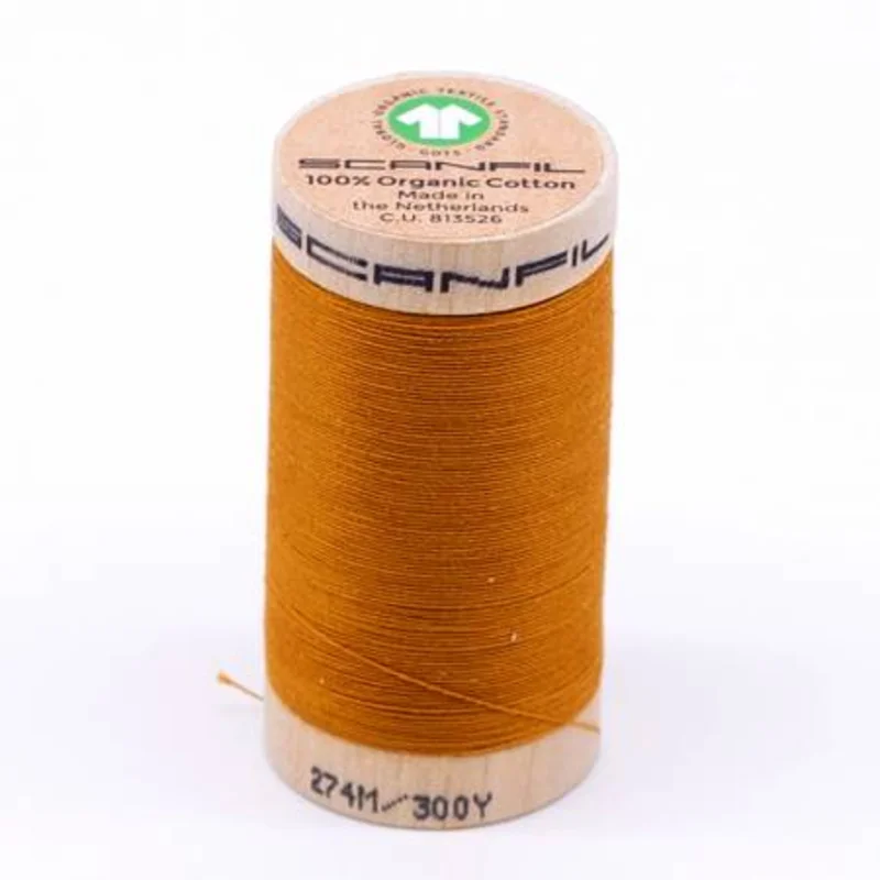 Scanfil: Organic Cotton Thread 30wt- Sunflower 4826