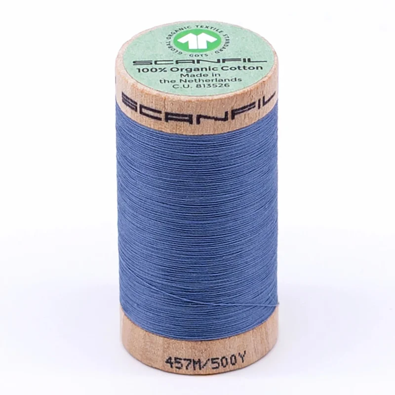 Scanfil: Organic Cotton Thread 50wt- Blue Shadow 4816