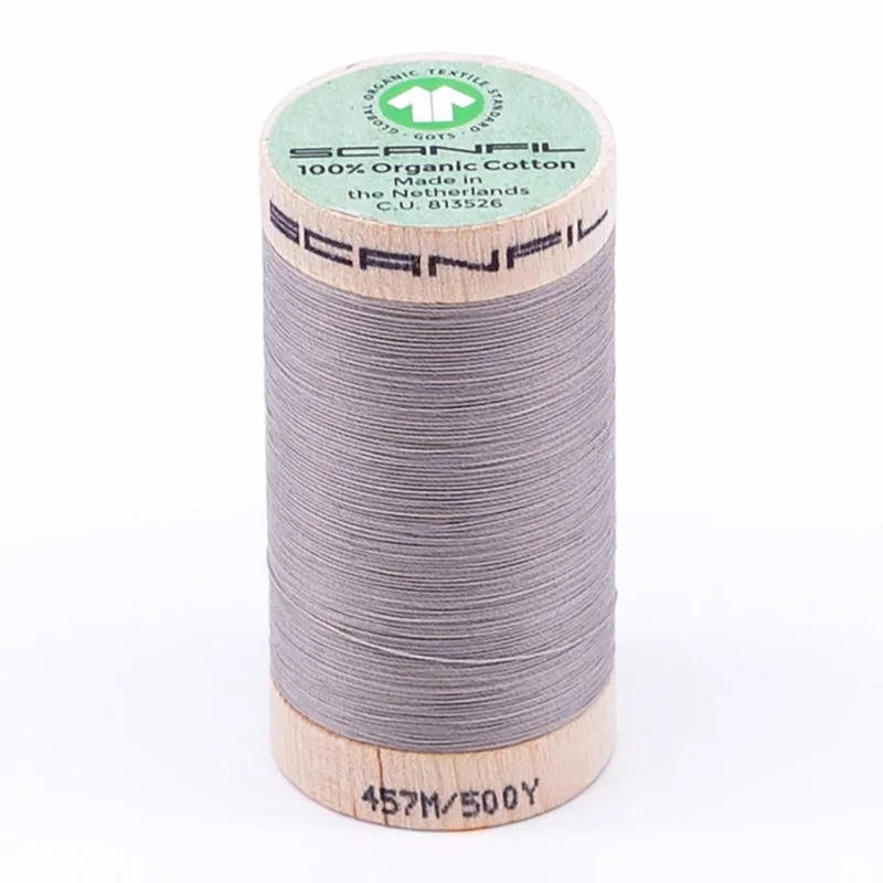 Scanfil: Organic Cotton Thread 50wt- Chateau Gray 4831