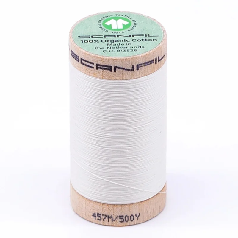 Scanfil: Organic Cotton Thread 50wt- Coconut Milk 4801