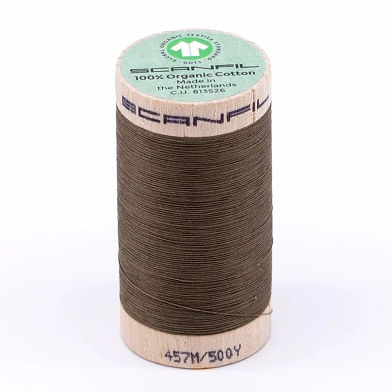 Scanfil: Organic Cotton Thread 50wt- Lead Gray 4824