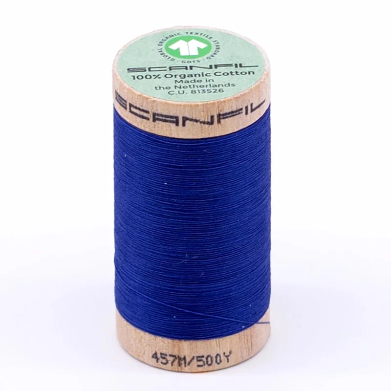 Scanfil: Organic Cotton Thread 50wt- Nautical Blue 4817