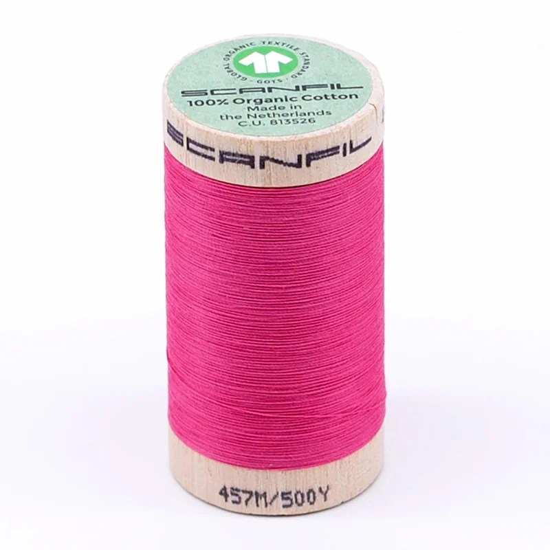 Scanfil: Organic Cotton Thread 50wt- Pink Lemonade 4810