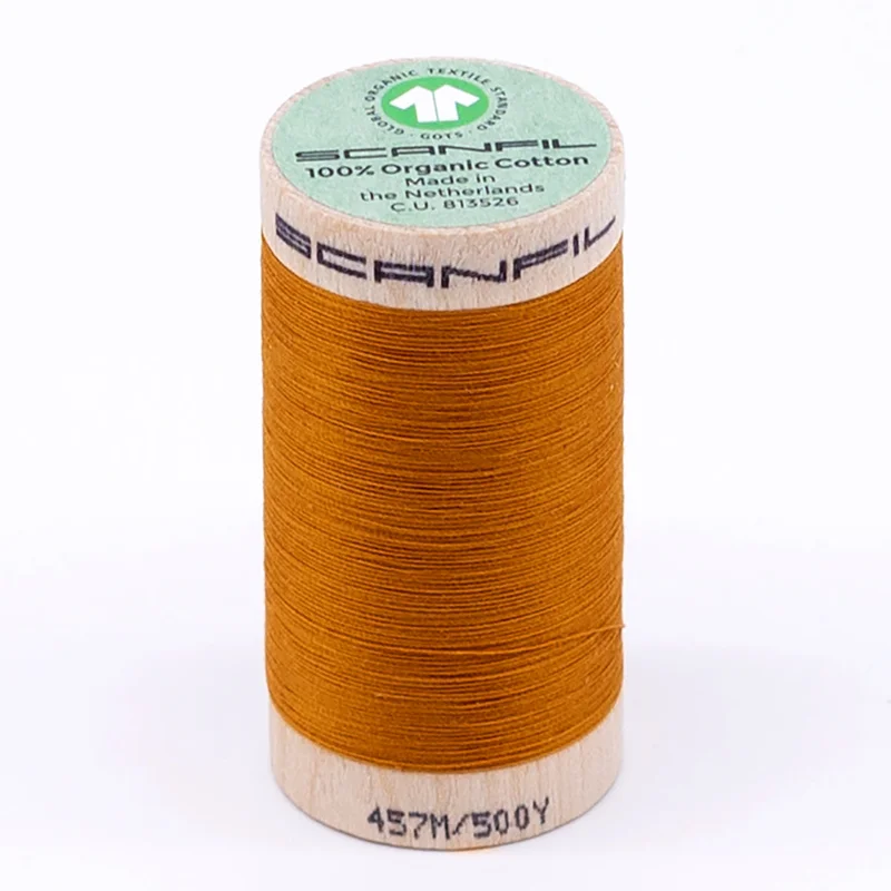 Scanfil: Organic Cotton Thread 50wt- Sun Flower 4826