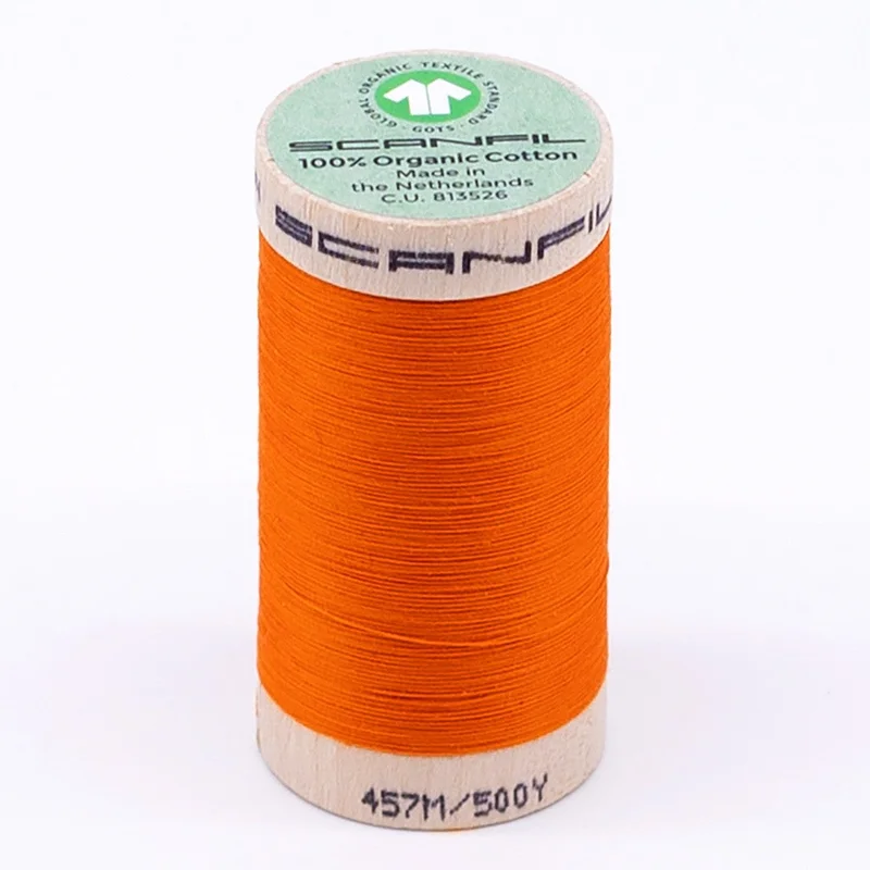 Scanfil: Organic Cotton Thread 50wt- Tangelo 4857