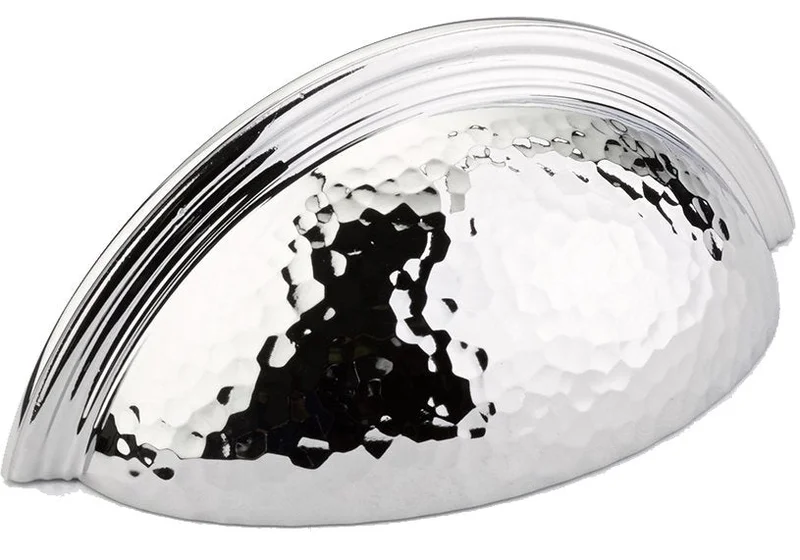 Schaub and Company - Atherton Collection - Hammered Plain Edge Cup Pull