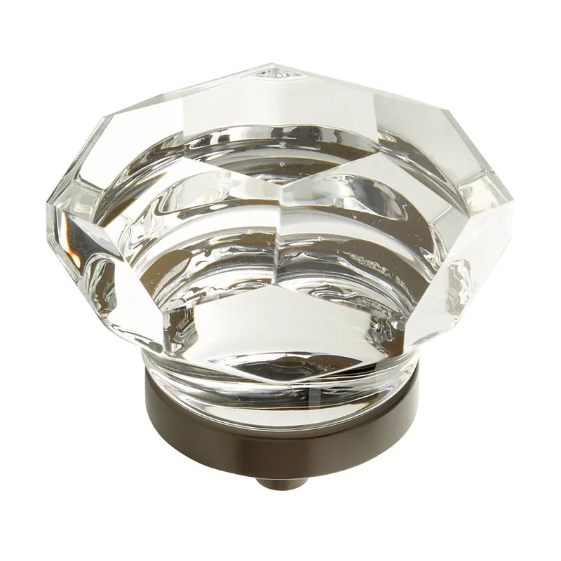 Schaub and Company - City Lights Collection - Faceted Dome Glass Cabinet Knobs