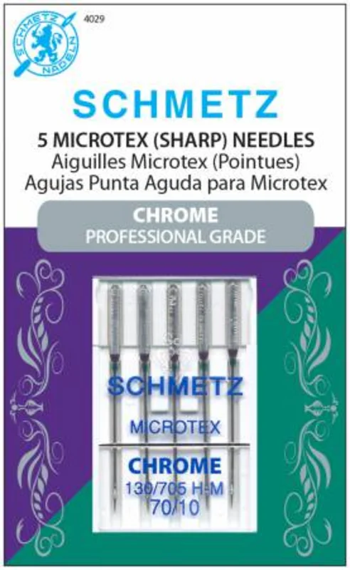 SCHMETZ: Chrome Microtex- 70/10