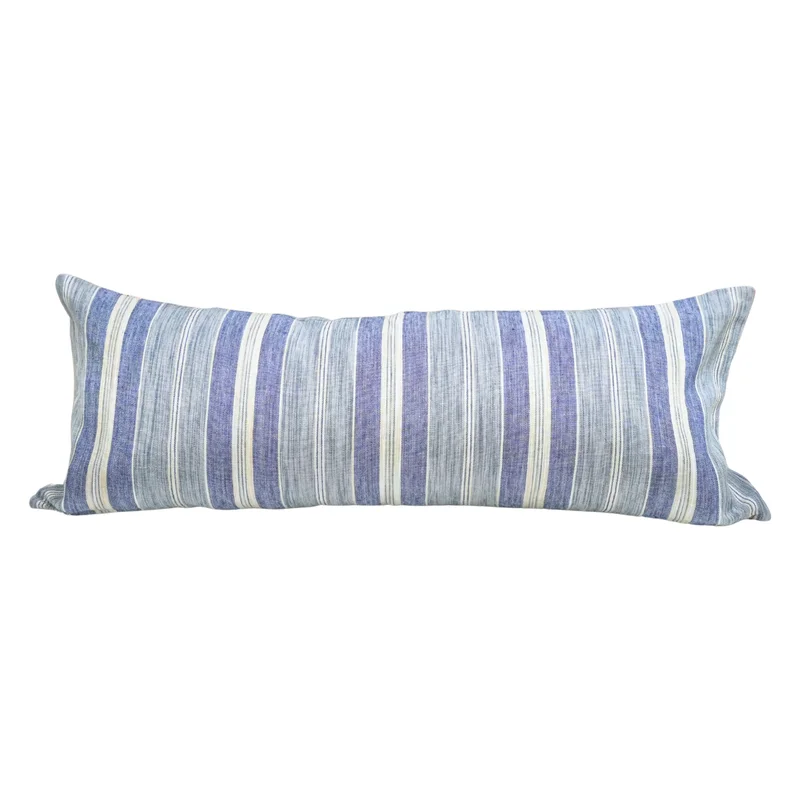Seascape Pillow, Aqua 14" x 36"